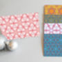 A Pack Of Five Festive Pattern Cards, thumbnail 1 of 8