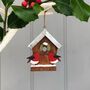 Christmas Hanging Birdhouse Decoration, thumbnail 1 of 4