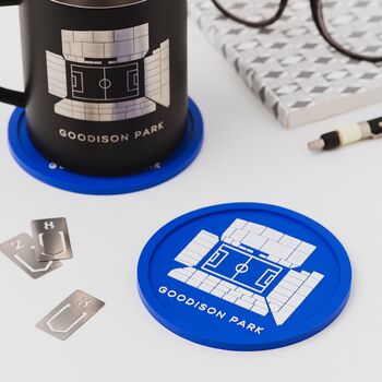 Everton Goodison Park Football Rubber Coaster Gift For Him, 2 of 7