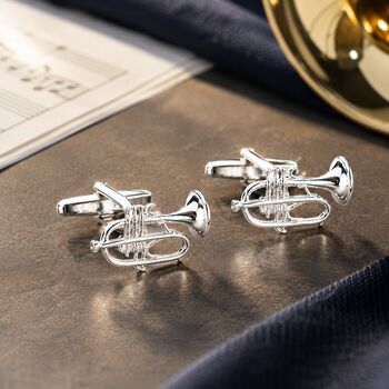 Personalised Trumpet Cufflinks, 2 of 8