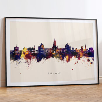 Egham Skyline Cityscape Art Print, 6 of 12