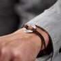 Personalised Men's Infinity Initials Sterling Silver Bracelet, thumbnail 2 of 6