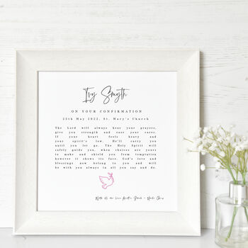 Personalised Confirmation Print With Verse, 2 of 5