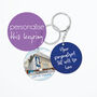 Personalised Leeds Utd Football Keyring, Elland Road, thumbnail 1 of 5