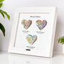 Personalised Heart Map Engagement Gift – Framed Map Print, thumbnail 2 of 12