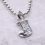 Sterling Silver Initial Necklace H J K N P Q S X, thumbnail 2 of 5