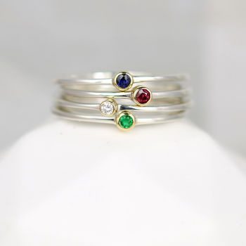 Birthstone Stacking Rings, 2 of 7