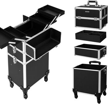 Three In One Makeup Case Beauty Trolley, 3 of 8