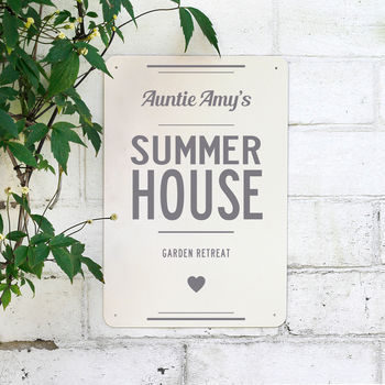 Personalised Summer House Metal Sign, 2 of 7