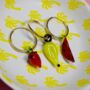Glass Fruit Single Or Pair Gold Plated Silver Earrings, thumbnail 6 of 7