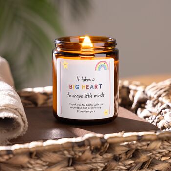 Teacher Thank You Candle Gift, It Takes A Big Heart To Shape Little Minds, 2 of 6