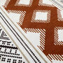 Aztec Cushion Cover With Geometric Brown Lines, thumbnail 2 of 7