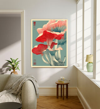 Japanese Vintage Mushrooms Art Print, 2 of 4