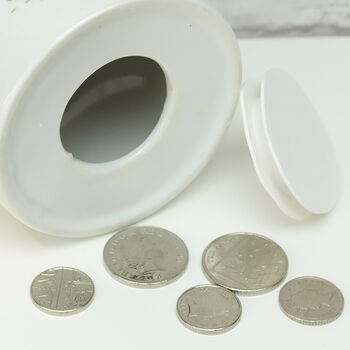 Personalised Dinosaur Children's Ceramic Money Box, 2 of 2