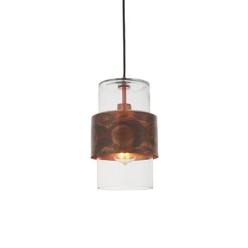 Dhara Copper And Glass Pendant Ceiling Light, 6 of 7