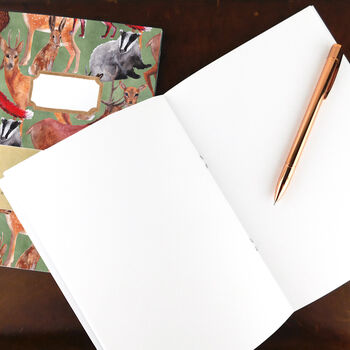Sylvan Forest Print Lined And Plain Notebook Set, 2 of 7