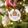 Personalised Gingerbread House Christmas Decoration, thumbnail 2 of 4