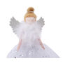 Large Light Up Silver Angel Christmas Tree Topper, thumbnail 4 of 5