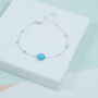 Iseo Blue Chalcedony And Sterling Silver Bracelet, thumbnail 1 of 4
