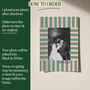 Personalised Wedding Photograph Print With Stripe Border, thumbnail 5 of 12
