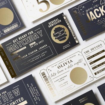 Personalised Football Or Rugby Scratch Ticket Voucher, 9 of 9