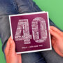 Personalised Name And Date 40th Birthday Card, thumbnail 1 of 3