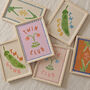 Peas In A Pod Twin Nursery Print, thumbnail 9 of 9