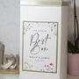 Watercolour Wildflower Wedding Card Post Box, thumbnail 2 of 4