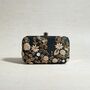 Ara Black Silk Embroidered Clutch, thumbnail 1 of 5