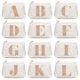 Personalised Initial Rose Gold Glitter Makeup Bag, thumbnail 7 of 12