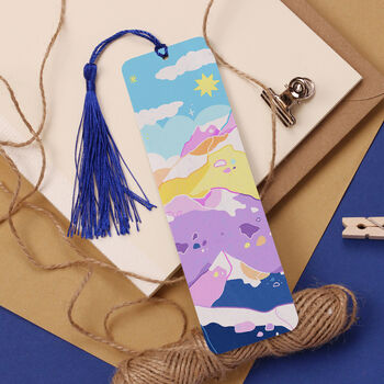 Pastel Mountains Metal Bookmark, 4 of 4