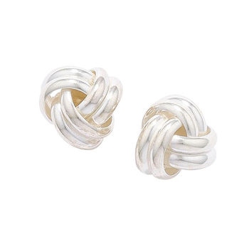 Love Knot Sterling Silver Earrings, 2 of 4