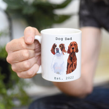 Personalised Custom Portrait Dog Dad Mug Gift, 7 of 7