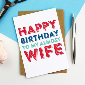 Happy Birthday To My Almost Husband Card, 2 of 2