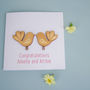 Wooden Love Birds Personalised Card, thumbnail 1 of 3