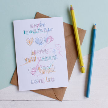 Personalised Colour In I Love Daddy Father’s Day Card, 9 of 11