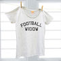 Rugby Widow Sports Range Of Ladies Organic Tshirt Tops, thumbnail 4 of 5