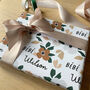Personalised Bébé Floral Wrapping Paper, thumbnail 2 of 2
