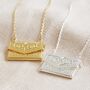 Personalised Graduation Envelope Necklace With Charm, thumbnail 6 of 10