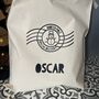 Personalised Special Delivery Gingerbread Man Christmas Sack, thumbnail 4 of 4