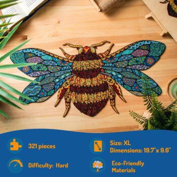Bee Jigsaw Puzzles For Adults 321 Piece 50x24.5cm, 2 of 6