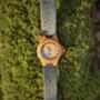 Nalu Small Bamboo Watch With Blue Cork Strap, thumbnail 9 of 9