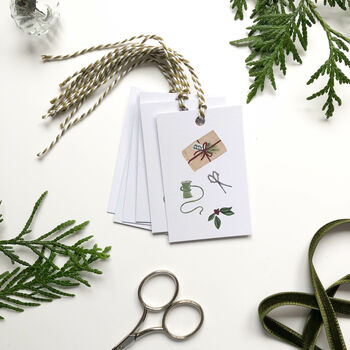 ‘All Wrapped Up’ Christmas Gift Tag Set, 2 of 3