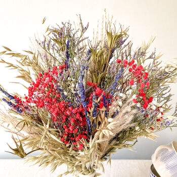 Lavender Gypsophila Dried And Preserved Flower Bouquet, 3 of 5