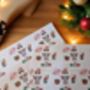 Secret Santa Christmas Wrapping Paper Sheets A3 Size X4, thumbnail 4 of 4