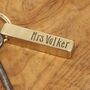 Thank You Teacher, Personalised Bronze Bar Keyring, thumbnail 2 of 8