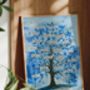 Blue Personalised Family Tree For 22 Names, thumbnail 1 of 7