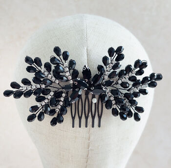 Black Bow Crystal Headpiece, 5 of 5