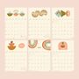 Mid Year A4 Calendar 2024 2025 | Boho Shapes, thumbnail 4 of 6