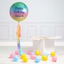 Personalised Ombre Rainbow Inflated Orb Balloon, thumbnail 1 of 2